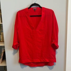 Express Women's Bold Red Blouse